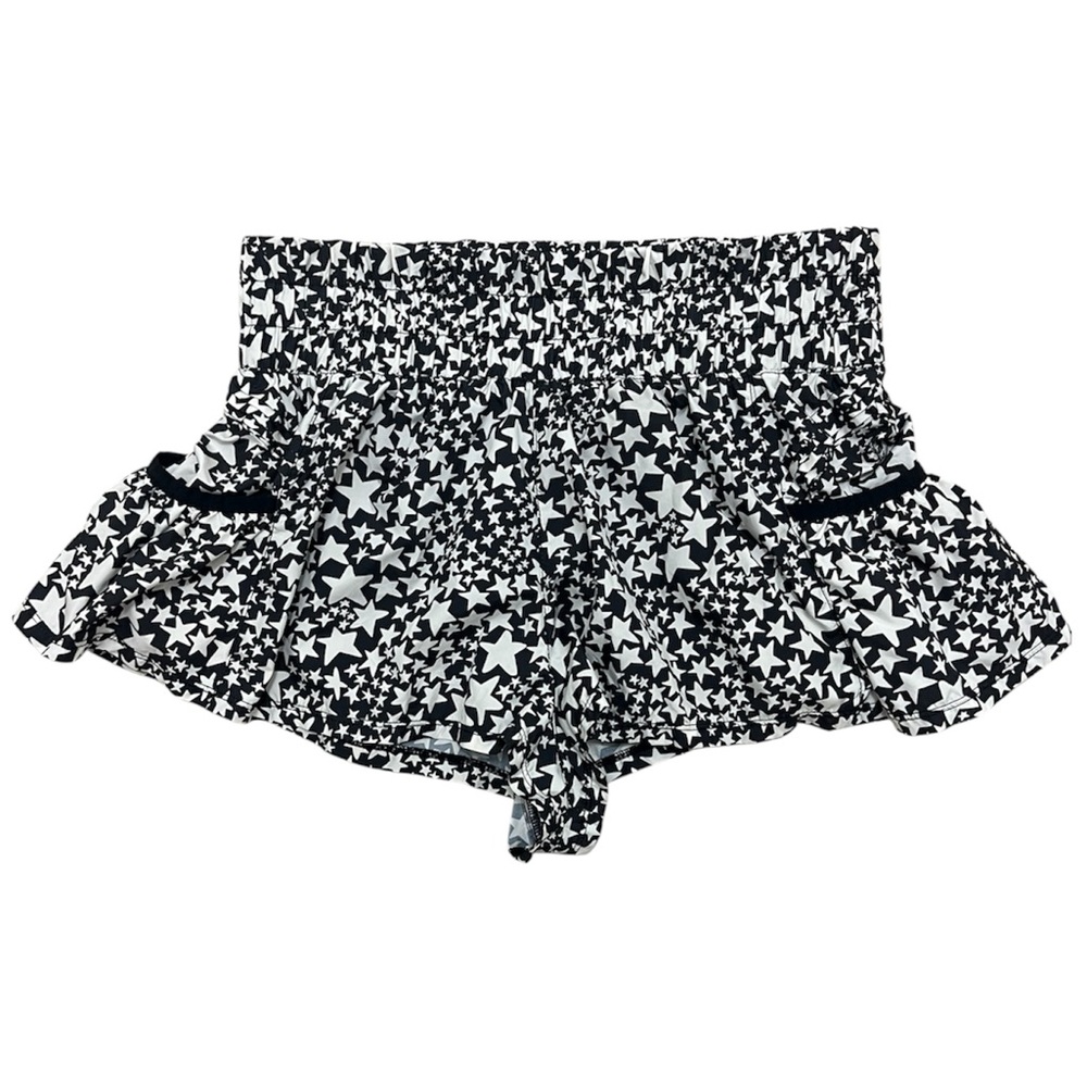 Free People Get Your Flirt On black & white stars Shorts Size MEDIUM